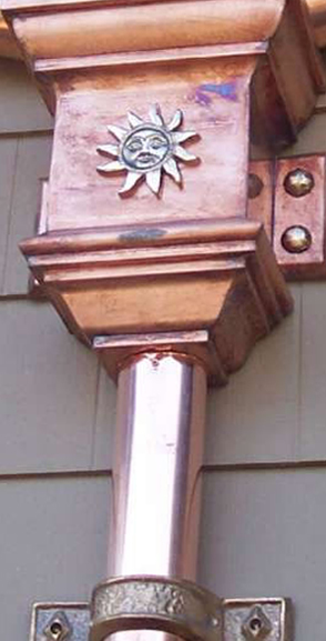 Copper Downspout