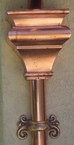 Lily Copper Downspout Bracket